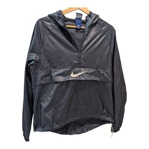 Nike Half Zip Packable Navy Windbreaker Pullover Jacket Fall Streetwear Running